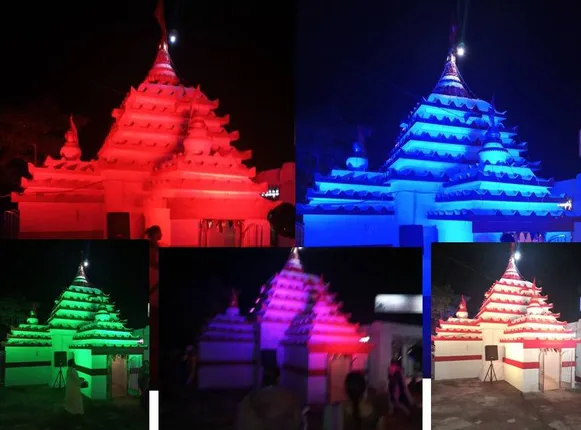 ଆଲୋକରେ ସୁସଜ୍ଜିତ ଶିବାଳୟ