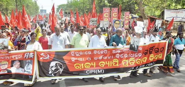 ତ୍ରିପୁରା ହିଂସା, ପ୍ରତିମୂର୍ତ୍ତି ଭଙ୍ଗାକୁ ବିରୋଧ