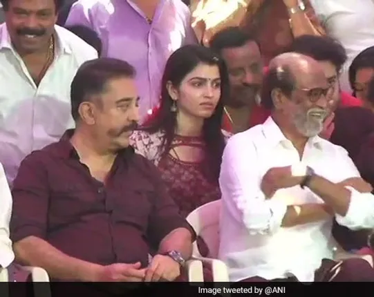 କାବେରୀ ବିବାଦ: ଗୋଟିଏ ମଞ୍ଚରେ କମଲ-ରଜନୀ