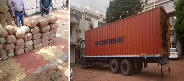 କଣ୍ଟେନର୍‌ରେ ୨ କୋଟି ଟଙ୍କାର ଗଞ୍ଜେଇ : ବିହାର ଯାଉଛି ଓଡ଼ିଶା ଗଞ୍ଜେଇ