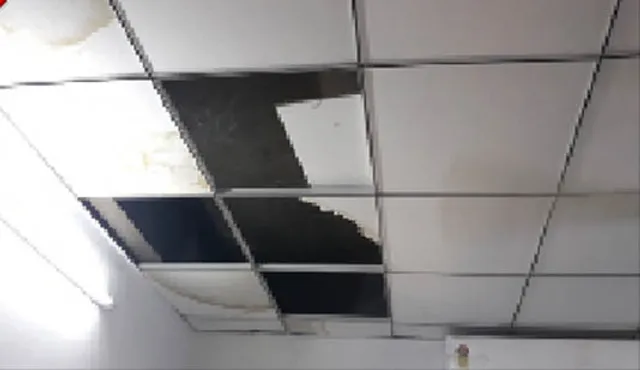 ଉଦଘାଟନର ୫ ମାସ ପରେ:ପ୍ରସୂତିକାଳୀନ ଏବଂ ଶିଶୁ କୋଠାର ସିଲିଂ ଖସୁଛି