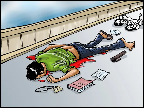 ସଡ଼କ ଦୁର୍ଘଟଣାରେ ବାଇକ୍‌ ଆରୋହୀ ମୃତ, ଉତ୍ତେଜନା ପରେ ଅଟକିଲା ହଜାର ସଂଖ୍ୟାରେ ଗାଡ଼ି