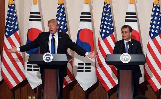ଦକ୍ଷିଣ କୋରିଆ ରାଷ୍ଟ୍ରପତିଙ୍କ ଆମେରିକା ଗସ୍ତ, ଟ୍ରମ୍ପ-କିମ୍‌ ବୈଠକ ବାତିଲ୍‌ ଆଶଙ୍କା