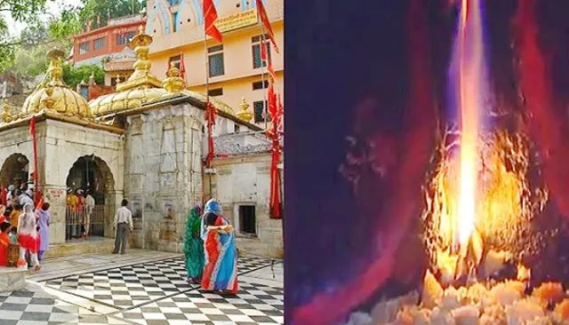 ଏହି ମନ୍ଦିରର କାନ୍ଥଗୁଡିକରୁ ସବୁବେଳେ ନିଆଁ ବାହାରିଥାଏ , ଯାହାକୁ ପୂଜା କରାଯାଇଥାଏ