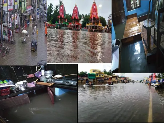 ଆସନ୍ତାକାଲି ମହାବାହୁଙ୍କର ବାହୁଡା ଯାତ୍ରା, ଶରଧାବାଲିରେ ଆଣ୍ଠୁଏ ପାଣି, ଜାରି ରହିଛି ବର୍ଷା