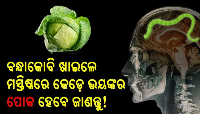 ବନ୍ଧାକୋବି ଖାଇଲେ ମସ୍ତିଷ୍କରେ କେଡ଼େ ଭୟଙ୍କର ପୋକ ହୋଇଯିବେ ଜାଣନ୍ତୁ!