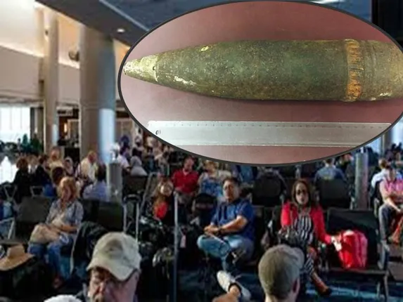 ବିମାନ ବନ୍ଦରରୁ ମହିଳାଙ୍କ ବ୍ୟାଗରୁ ମିଳିଳା ଦ୍ୱିତୀୟ ବିଶ୍ୱଯୁଦ୍ଧ ସମୟର ବୋମା, ସେ ଏହାକୁ କେଉଁଠାରୁ ପାଇଥିଲେ ଜାଣନ୍ତୁ