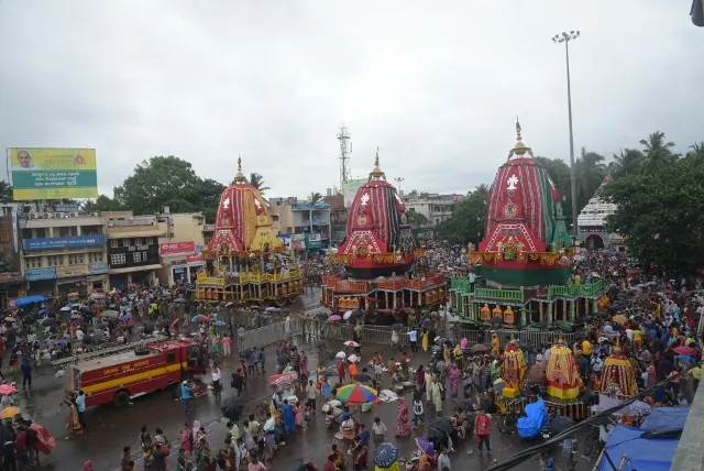 ଶରଧାବାଲିରେ ତିନି ରଥ : ଆଜି ଆଡ଼ପ ମଣ୍ଡପକୁ ବିଜେ କରିବେ ଚତୁର୍ଦ୍ଧା ମୂର୍ତ୍ତି