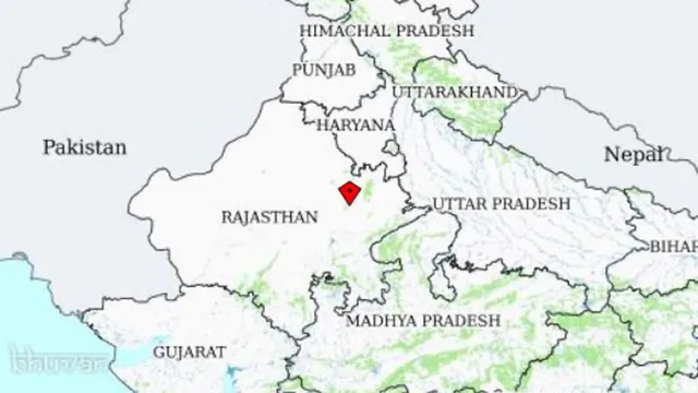 ରାଜସ୍ଥାନର ଜୟପୁର ଜିଲ୍ଲାରେ ୪. ୩ ତୀବ୍ର ଭୂମିକମ୍ପ