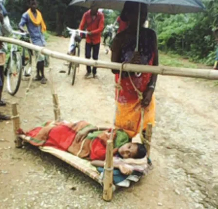 ଖଟିଆରେ ବୁହାହେଲେ ଗର୍ଭବତୀ