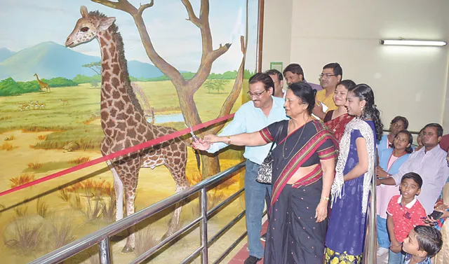 ସିଂହୀ, ଜିରାଫର ପ୍ରତିକୃତି ଲୋକାର୍ପିତ