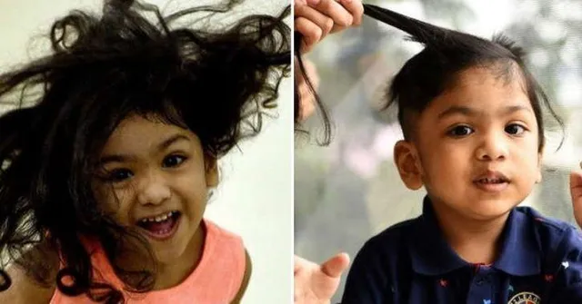 ଝିଅ ପରି ଲମ୍ବା କେଶ ରଖୁଥିବା ଏହି କୁନି ପୁଅ ଅନ୍ୟକୁ ସାହାଯ୍ୟ କରିବାକୁ ନିଜ ମୁଣ୍ଡରେ ବୋହୁଥିଲେ କେଶ ଭାର