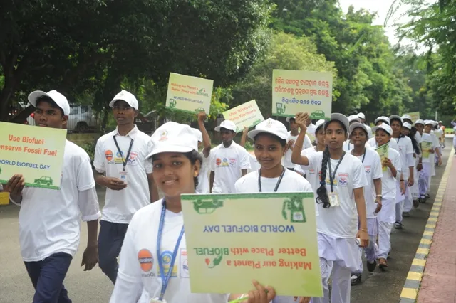 ବିଶ୍ୱ ଜୈବ ଇନ୍ଧନ ଦିବସ ଅବସରରେ ଭୁବନେଶ୍ୱରରେ ସଚେତନତା ରାଲି