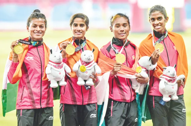 ମହିଳା ରିଲେ ଦଳକୁ ଲଗାତାର ପଞ୍ଚମ ସ୍ୱର୍ଣ୍ଣ