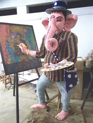 ଶିଳ୍ପୀଗୁରୁ ବେଶରେ ଗଜାନନ