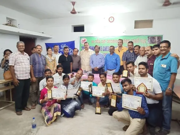 ରାଜ୍ୟ ବଧିର ଚେସ୍‌: ଖୋର୍ଧା ଦଳଗତ ବିଜେତା