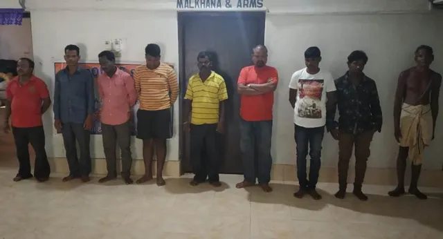 ଜୁଆ ଆଡ୍ଡା ଉପରେ ବ୍ୟାପକ ଚଢ଼ାଉ, ୯ ଗିରଫ, ୧୫,୯୬୯ ଟଙ୍କା ଜବତ