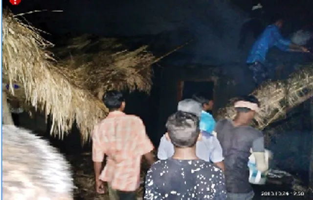 ଅଗ୍ନିକାଣ୍ଡରେ ୫ଘର ନଷ୍ଟ