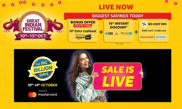 ପାର୍ବଣ ବଜାରରେ ଆମାଜନ ଓ ଫ୍ଲିପକାର୍ଟ ମଧ୍ୟରେ ଲଢେଇ