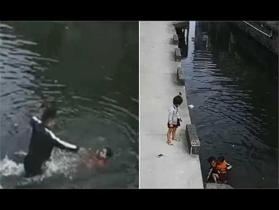 ପାଣିରେ ବୁଡ଼ି ଯାଉଥିବା ବେଳେ ୬ ବର୍ଷର ଶିଶୁକୁ ଏଭଳି ବଞ୍ଚାଇଲେ ଡ଼େଲିଭରି ବଏ, ଦେଖନ୍ତୁ ସେ ସମୟରେ ଭିଡିିଓ