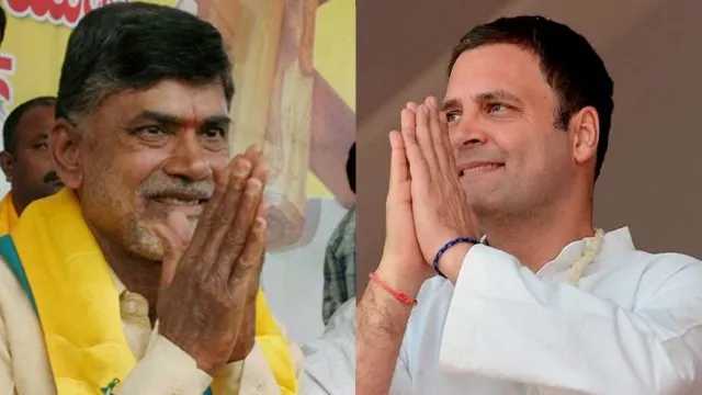 ‘ଦେଶକୁ ରକ୍ଷା’ କରିବା ପାଇଁ ଅନୁରୋଧ ନେଇ ରାହୁଲଙ୍କୁ ଭେଟିଲେ ଚନ୍ଦ୍ରବାବୁ ନାଇଡ଼ୁ; ସମସ୍ତ ସମଭାବାପନ୍ନ ରାଜନୈତିକ ଦଳ ଏକାଠି ହୋଇ ଲଢ଼ିବେ ୨୦୧୯ ନିର୍ବାଚନ!