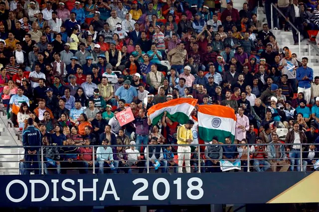 ହକି ବିଶ୍ୱକପ୍‌: କମ୍ପିଲା କଳିଙ୍ଗ ହକି ଗ୍ରାଉଣ୍ଡ, କରତାଳି ଦେଇ ଖେଳାଳିଙ୍କୁ ଉତ୍ସାହିତ କଲେ ଦର୍ଶକ