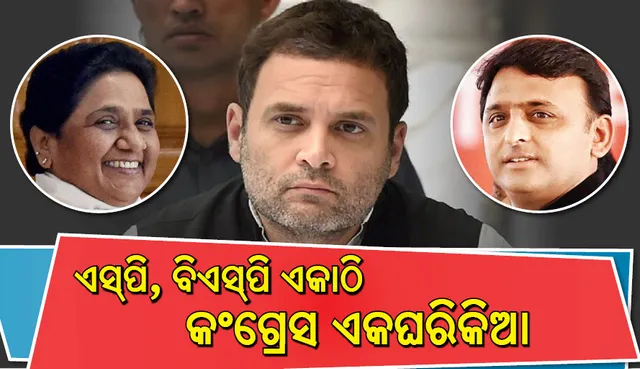 ଲୋକସଭା ନିର୍ବାଚନ: ଏସ୍‌ପି, ବିଏସ୍‌ପି ଏକାଠି ହେଲେ, କଂଗ୍ରେସ ସାଥୀହରା