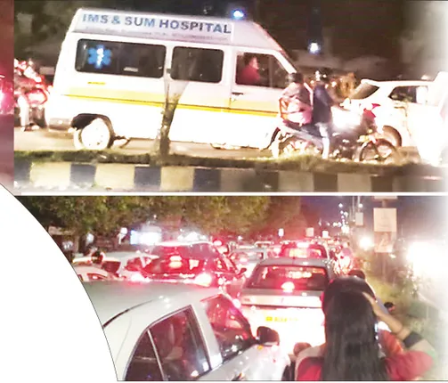 ଟ୍ରାଫିକ୍‌ ଯନ୍ତ୍ରଣା, ଆମ୍ବୁଲାନ୍ସ ଭିତରେ ରୋଗୀଙ୍କ ଭାଗ୍ୟ