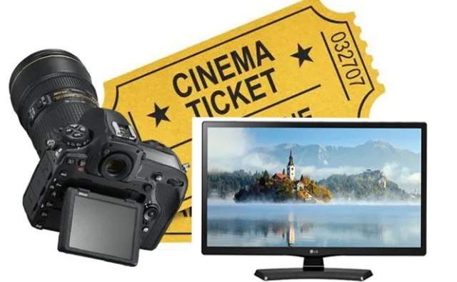 ଶସ୍ତା ହେବ ଟିଭି, କ୍ୟାମେରା, ସିନେମା ଟିକଟ