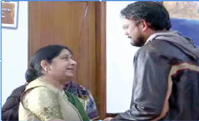 ସୁଷମାଙ୍କୁ ଭେଟିଲେ ଅନ୍‌ସାରି