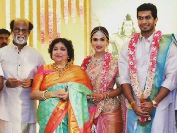 ସୌନ୍ଦର୍ଯ୍ୟାଙ୍କ ବିବାହର ପ୍ରଥମ ଫଟୋ-ଭିଡିଓ ଭାଇରାଲ୍‌, ତାଳରେ ତାଳ ଦେଇ ନାଚୁଛନ୍ତି ବାପା ରଜନୀକାନ୍ତ