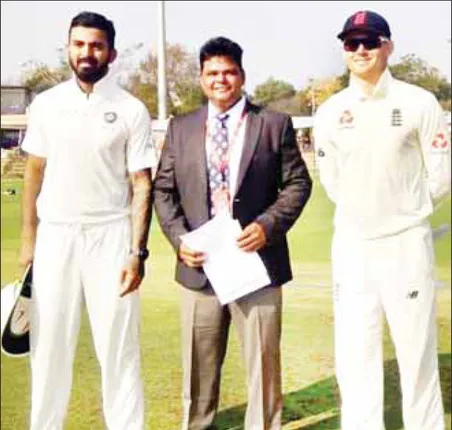 ଭାରତ ଏ’-ଇ˚ଲଣ୍ତ ଲାୟନ୍ସ ମ୍ୟାଚ୍‌ ପରିଚାଳନା ଦାୟିତ୍ବରେ ପ୍ରଶାନ୍ତ