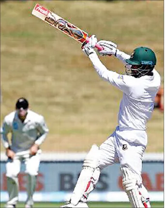 ହାମିଲଟନ୍‌ ଟେଷ୍ଟ୍‌: ତମିମଙ୍କ ଶତକ ବାଂଲାଦେଶ ୨୩୪