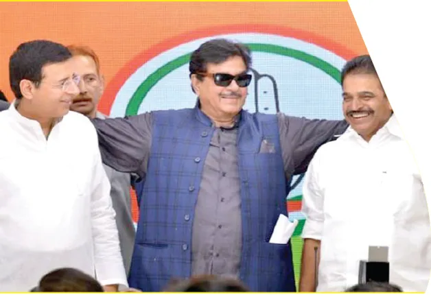 କଂଗ୍ରେସରେ ସାମିଲ ହେଲେ ଶତ୍ରୁଘ୍ନ