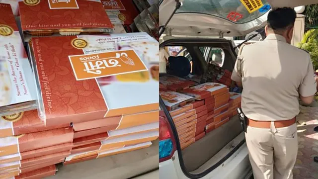 ନଏଡ଼ାରେ ଗେରୁଆ ରଙ୍ଗର ନମୋ ଖାଦ୍ୟ ପ୍ୟାକେଟ୍‌, ରିପୋର୍ଟ ମାଗିଲେ ଇସି