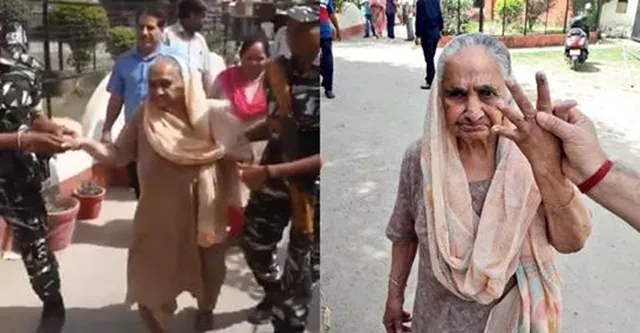 ଚର୍ଚ୍ଚାରେ ସିଆର୍‌ପିଏଫ୍‌ ଯବାନଙ୍କ ସେବା ମନୋଭାବ : ୮୩ ବର୍ଷୀୟା ବୃଦ୍ଧାଙ୍କ ହାତ ଧରି ମତଦାନ କେନ୍ଦ୍ରକୁ ନେଉଥିବା ବେଳର ଭିଡିଓ ଭାଇରାଲ୍‌