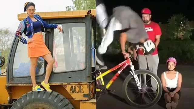 ଭାଇରାଲ ହେଲା ସନ୍ନି ଲିଓନଙ୍କ ସାଇକେଲ ଷ୍ଟଣ୍ଟ, ୧୬ ଲକ୍ଷରୁ ଅଧିକ ଲୋକ କରିଛନ୍ତି ଲାଇକ୍‌