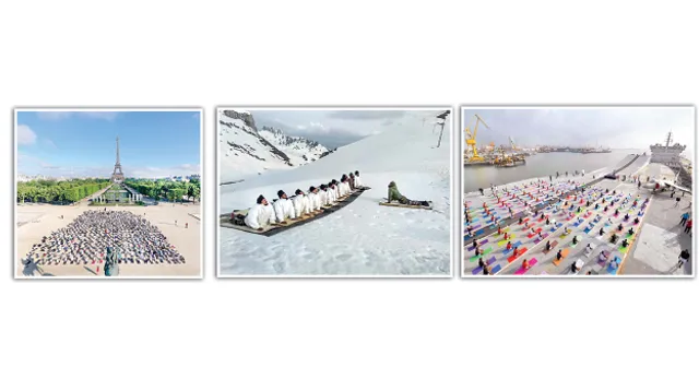 ୧୩୫ ରାଷ୍ଟ୍ରରେ ଯୋଗାଭ୍ୟାସ