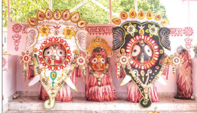 ଶୈଳଶ୍ରୀକ୍ଷେତ୍ରରେ ସ୍ନାନଯାତ୍ରା:ଗଜାନନ ବେଶରେ ଦାରୁବ୍ରହ୍ମ