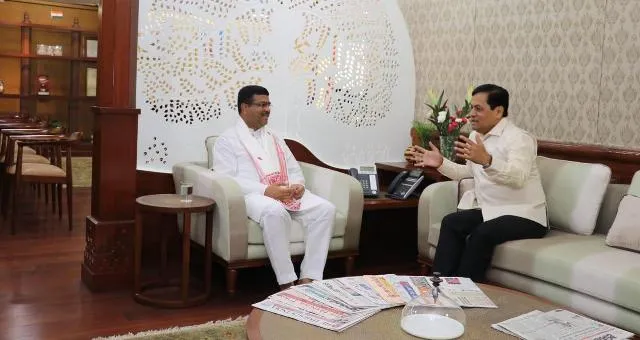 ଆସାମ ମୁଖ୍ୟମନ୍ତ୍ରୀଙ୍କ ସହ ଧର୍ମେନ୍ଦ୍ରଙ୍କ ଆଲୋଚନା