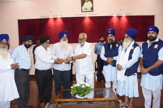 ଗୁରୁ ନାନକ ସଦ୍‌ଭାବନା ଯାତ୍ରାକୁ ରାଜଭବନରେ ସ୍ୱାଗତ ସମ୍ବର୍ଦ୍ଧନା