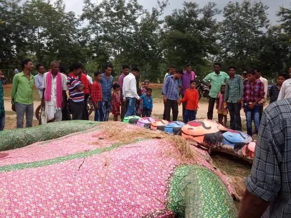 ପୋଡ଼ିବା ପୂର୍ବରୁ ଉପରେ ପଡ଼ିଗଲା ରାବଣ, ୧୩ ବର୍ଷିଅ ବାଳକ ଗୁରୁତର