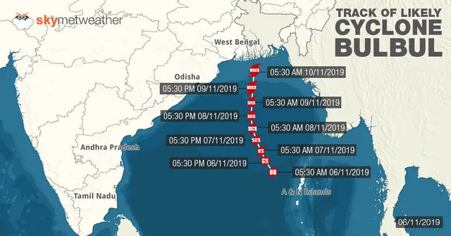 ଓଡ଼ିଶାରୁ ଟଳିଲା ବାତ୍ୟା ବିପଦ, ବାଂଲାଦେଶ ମୁହାଁ ‘ବୁଲ୍‌ବୁଲ୍‌’