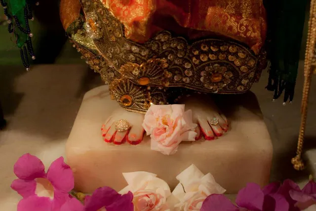 ସାକ୍ଷୀଗୋପାଳରେ ଶ୍ରୀରାଧାଙ୍କ ଓଡ଼ିଆଣୀ ବେଶ ସହିତ ପାଦ ଦର୍ଶନ କରୁଛନ୍ତି ଭକ୍ତ