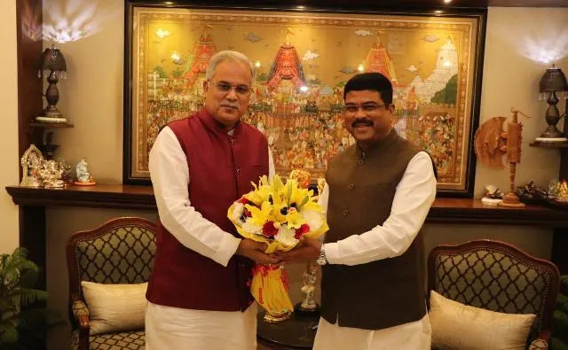 ଛତିଶଗଡ଼ ମୁଖ୍ୟମନ୍ତ୍ରୀ ଓ କେନ୍ଦ୍ରମନ୍ତ୍ରୀ ଧର୍ମେନ୍ଦ୍ରଙ୍କ ସାକ୍ଷାତ