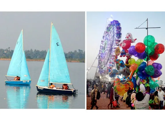 ବାଲିଯାତ୍ରା: ପାଣିରେ...ମହାନଦୀ କୂଳରେ...। (ଫଟୋ: ଚିରଞ୍ଜିବୀ, କଟକ)