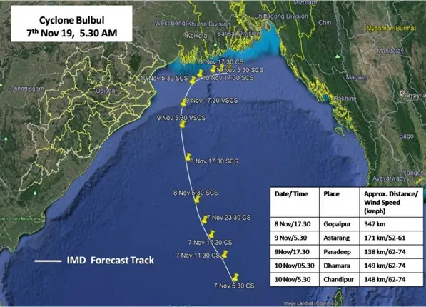 ବାତ୍ୟା ‘ବୁଲ୍‌ବୁଲ୍‌’ର ସ୍ଥିତି ଓ ସମ୍ଭାବ୍ୟ ଗତିପଥ ନେଇ ମିଳିଲା ତାଜା ସୂଚନା : ଓଡ଼ିଶା ଉପକୂଳ ଛୁଇଁବ ନାହିଁ