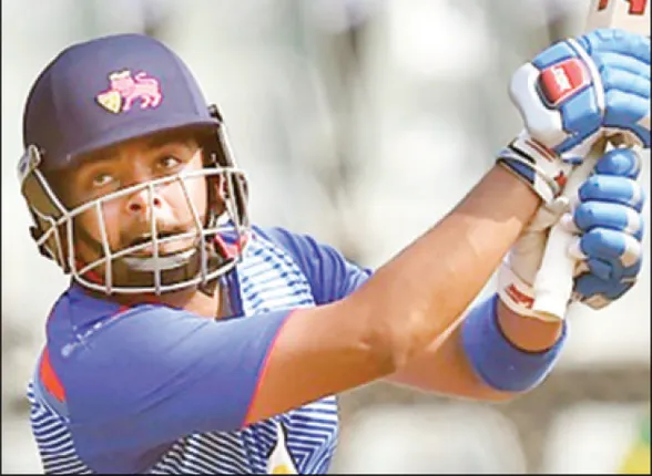 ମୁମ୍ବାଇର ଯୁବ ତାରକା ସ’ଙ୍କ ଦ୍ରୁତ ଅର୍ଧଶତକ