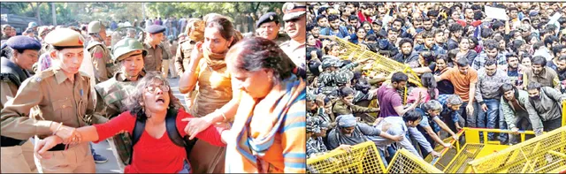 ତେଜିଲା ଜେଏନ୍‌ୟୁ ଛାତ୍ର ଆନ୍ଦୋଳନ, ସଂସଦ ଭବନକୁ ଧସେଇ ପଶିବା ଉଦ୍ୟମ