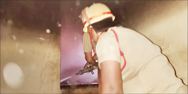 ବିଏମ୍‌ସି ଶୌଚାଳୟରେ ଅଗ୍ନିକାଣ୍ଡ